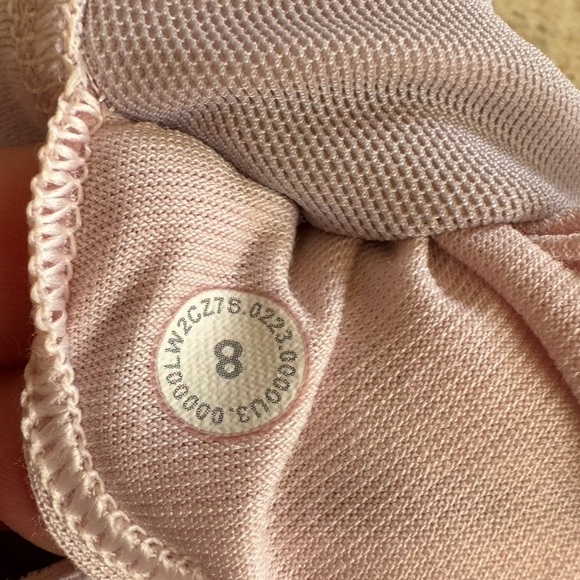 Lululemon Flow Y Nulu Long Line Bra | Size 8 |Light/Flush Pink Strappy Back - Picture 5 of 6